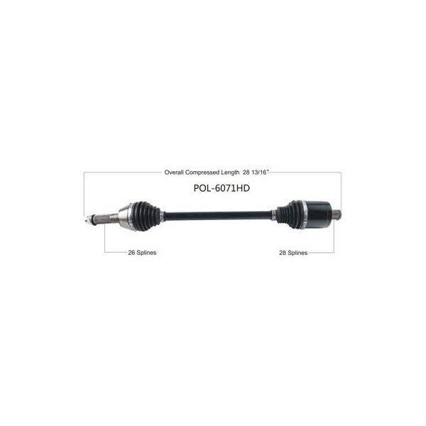 Wide Open Heavy Duty CV Axle for POL HD REAR L/R RANGER DIESEL HST 14-17 POL-6071HD - main